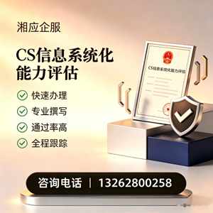 淄博CS信息系统化能力评估申报服务