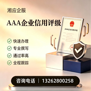 淄博AAA企业信用评级申请服务