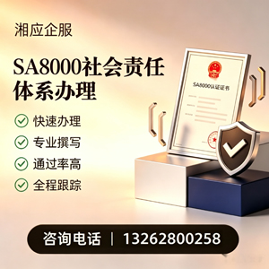 淄博SA8000社会责任体系认证服务